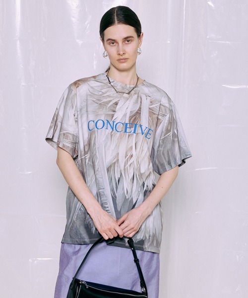 MAISON SPECIAL（メゾンスペシャル） tシャツ Fabric Photo Over T