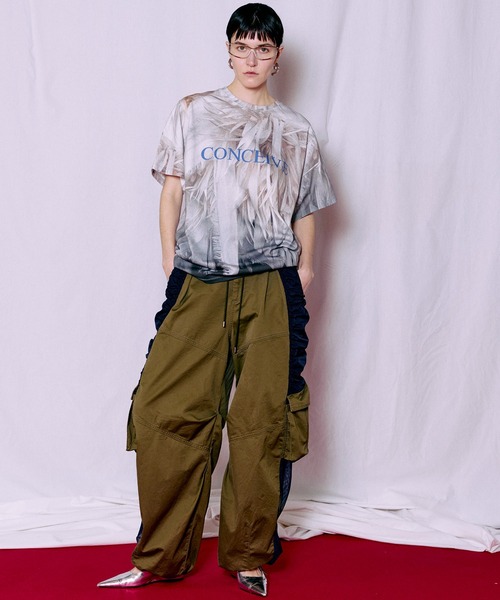 MAISON SPECIAL（メゾンスペシャル） tシャツ Fabric Photo Over T