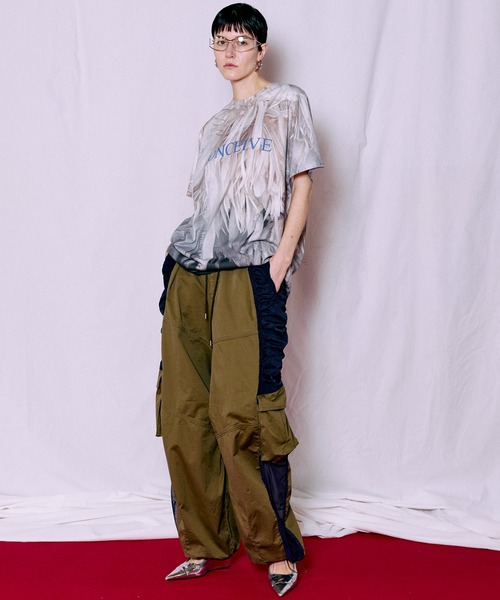 MAISON SPECIAL（メゾンスペシャル） tシャツ Fabric Photo Over T