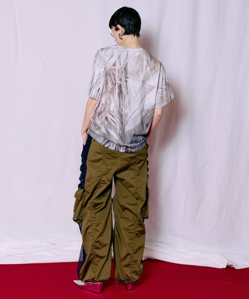 MAISON SPECIAL（メゾンスペシャル） tシャツ Fabric Photo Over T