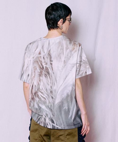 MAISON SPECIAL（メゾンスペシャル） tシャツ Fabric Photo Over T