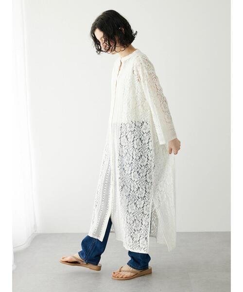 「CRAFT STANDARD BOUTIQUE」 長袖ワンピース FREE チャコールグレー レディース_画像2