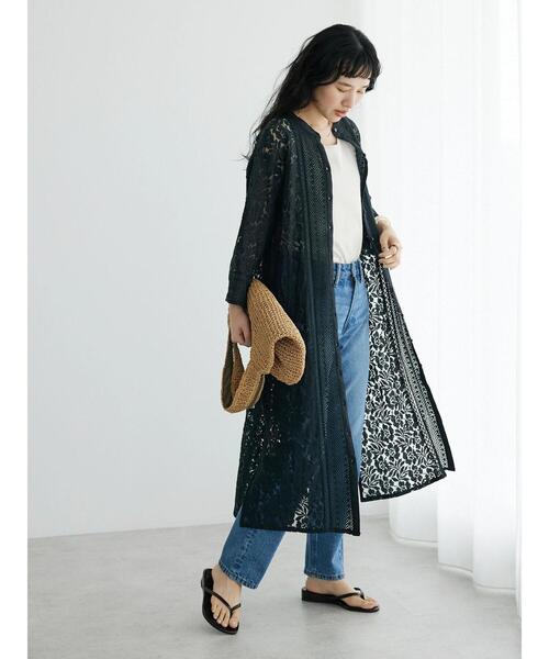 「CRAFT STANDARD BOUTIQUE」 長袖ワンピース FREE チャコールグレー レディース_画像3