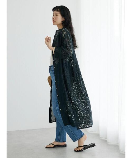 「CRAFT STANDARD BOUTIQUE」 長袖ワンピース FREE チャコールグレー レディース_画像5