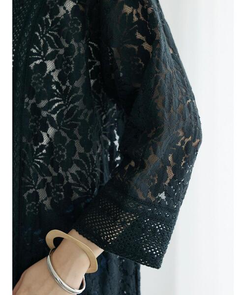 「CRAFT STANDARD BOUTIQUE」 長袖ワンピース FREE チャコールグレー レディース_画像9