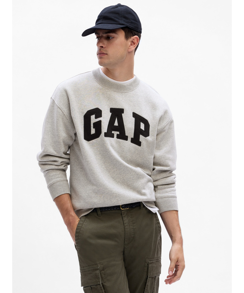 「GAP」 スウェットカットソー X-SMALL ライトグレー メンズ_画像5