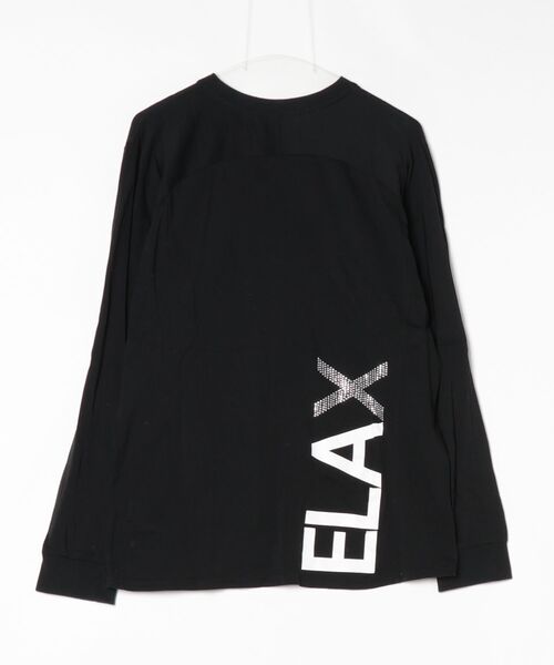 「1piu1uguale3 RELAX」 長袖Tシャツ XX-LARGE ブラック メンズ_画像2