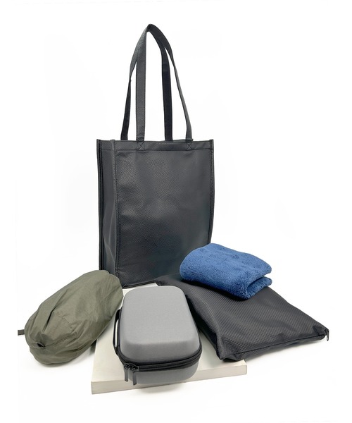 real design トートバッグ 「real design」PUレザー縦型トートバッグ
