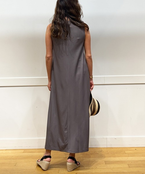 ワンピース BANANA REPUBLIC FACTORY STORE　　日本限定 ノースリーブ ニット マキシ トラペーズ ワンピースの画像