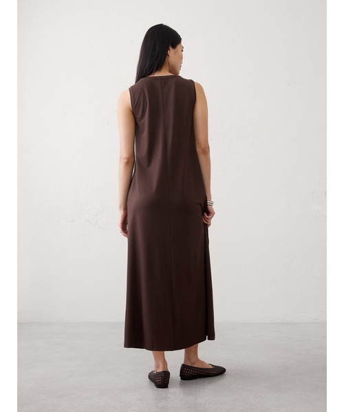 ワンピース BANANA REPUBLIC FACTORY STORE　　日本限定 ノースリーブ ニット マキシ トラペーズ ワンピースの画像
