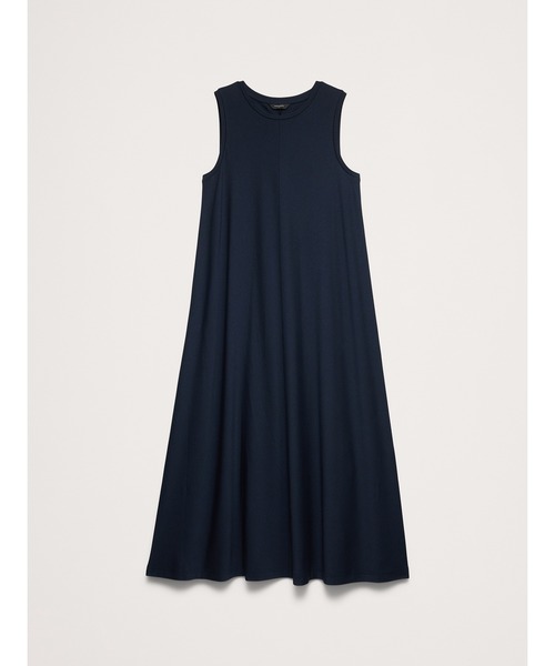 ワンピース BANANA REPUBLIC FACTORY STORE　　日本限定 ノースリーブ ニット マキシ トラペーズ ワンピースの画像