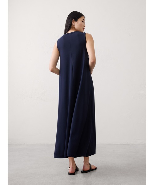 ワンピース BANANA REPUBLIC FACTORY STORE　　日本限定 ノースリーブ ニット マキシ トラペーズ ワンピースの画像