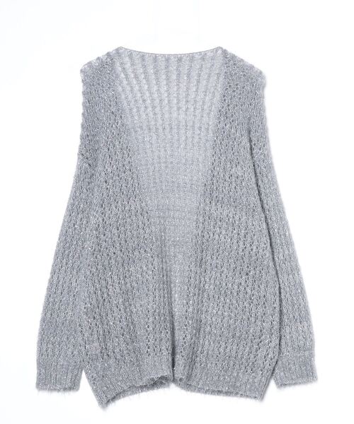 「LOGAN knitting mills」 ニットカーディガン FREE ピンク レディース_画像2
