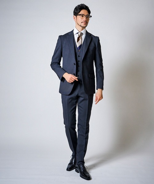 「TETE HOMME」 3ピーススーツ LARGE グレー メンズ