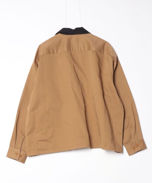 「BEDWIN & THE HEARTBREAKERS」 長袖シャツ「Dickiesコラボ」 X-LARGE ブラウン メンズ_画像2