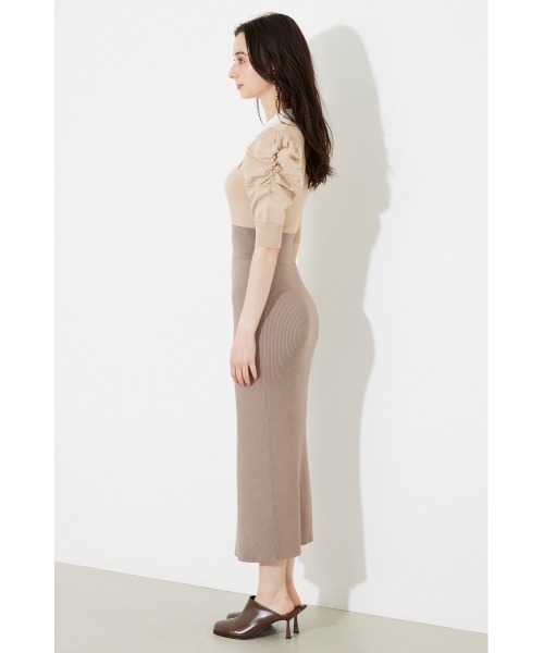 「rienda」 ニットワンピース MEDIUM ベージュ レディース_画像10