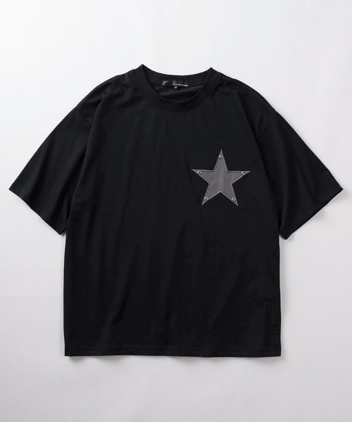 アロハシャツ tシャツ 半袖 「82」スター ワッペン スタッズ クルー