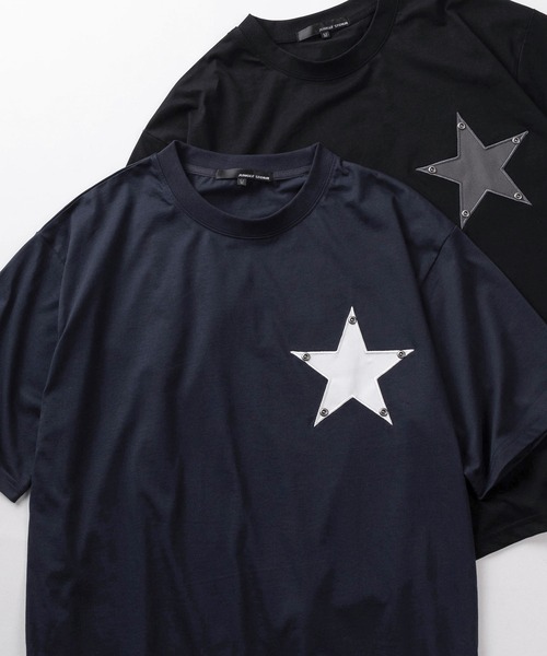 アロハシャツ tシャツ 半袖 「82」スター ワッペン スタッズ クルー