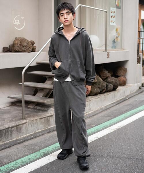 「WEGO」 スウェットパンツ MEDIUM 杢グレー メンズ_画像4