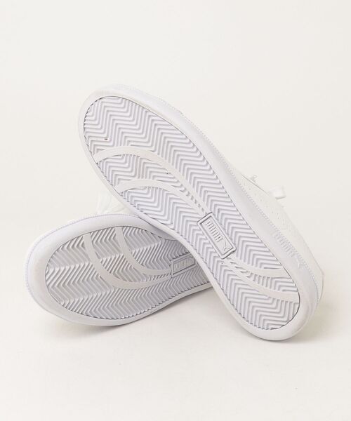 「PUMA」 ローカットスニーカー 24.0cm ホワイト×シルバー メンズ_画像3