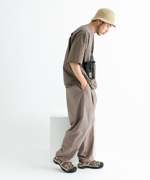 「EKAL」 イージーパンツ LARGE モカ メンズ_画像2