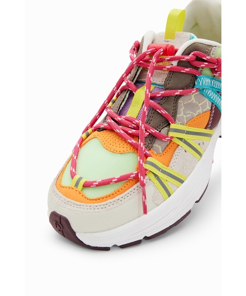 「Desigual」 ローカットスニーカー 24.0cm グリーン レディース_画像5