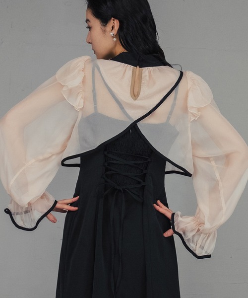 「GIRL」 コンビワンピース S グレー レディース_画像5