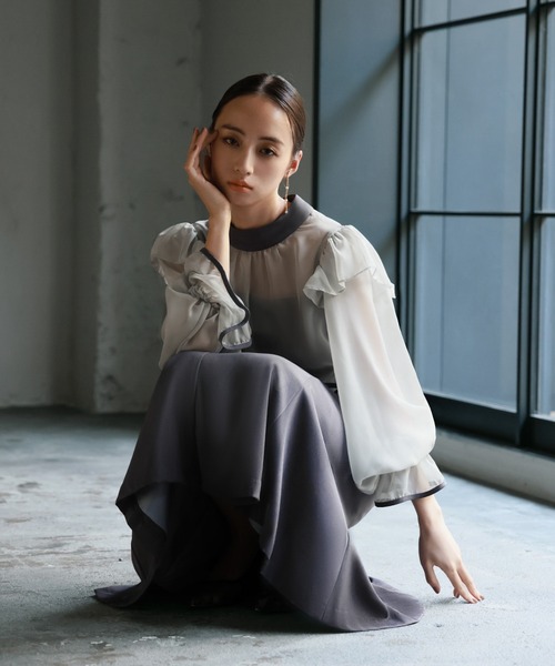 「GIRL」 コンビワンピース S グレー レディース_画像7