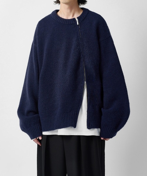 Lui's（ルイス） セーター ニット 「Neucon」TWIST-ZIP DESIGN OVER