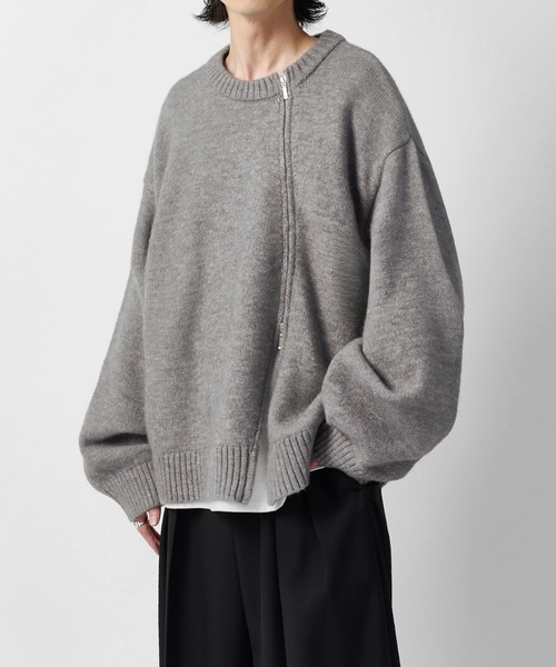 Lui's（ルイス） セーター ニット 「Neucon」TWIST-ZIP DESIGN OVER