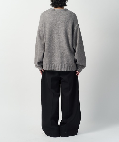 Lui's（ルイス） セーター ニット 「Neucon」TWIST-ZIP DESIGN OVER