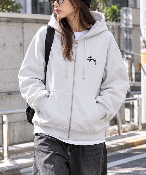 STUSSY（ステューシー） トレーナー スウェット BASIC ZIP HOODIE ロゴ 