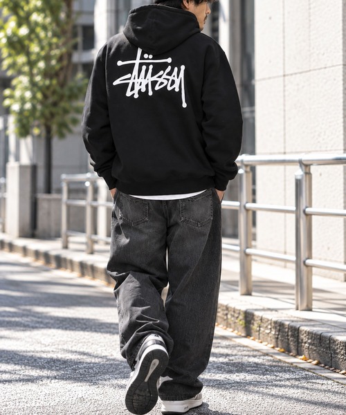 STUSSY（ステューシー） トレーナー スウェット BASIC ZIP HOODIE ロゴ