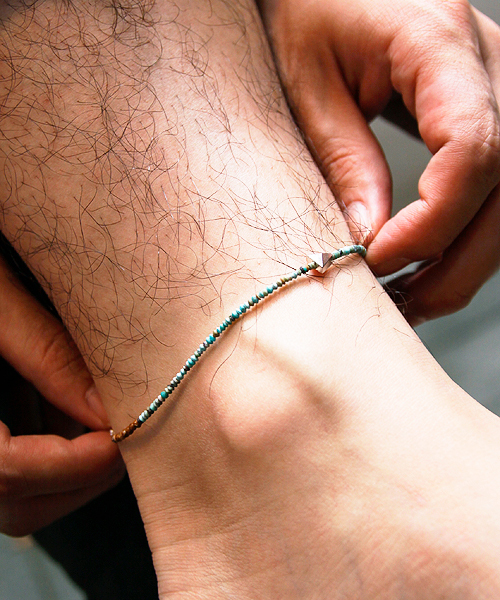 アンクレット idealismsound イデアリズムサウンド / Turquoise beads anklet ターコイズビーズアンクレット / 114,300円