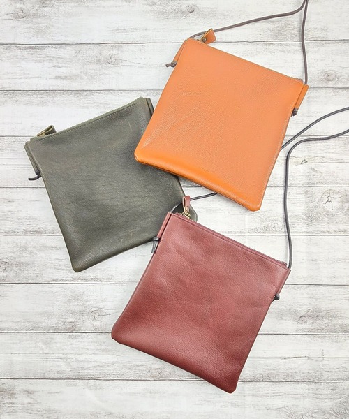 BICASH（ビカーシ） サコッシュ ショルダーバッグ レザーサコッシュ