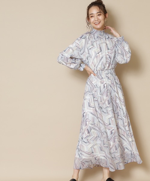 美しい ワンピース 水彩ドローイングワンピース 信頼 Cepici Gouv Ci