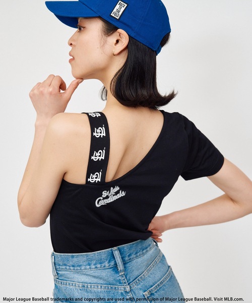 BACK TO THE FIELD tシャツ 「MLB」ワンショルダー2Wayロゴ