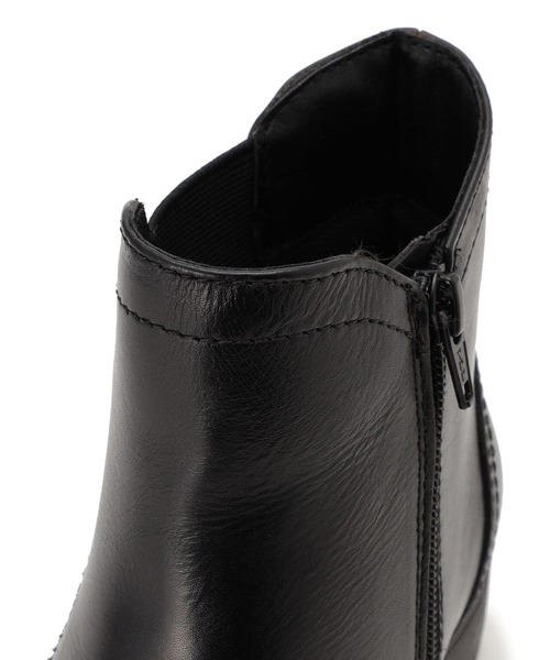 12/25削除　美品GORE-TEX ブラックレザー サイドゴアブーツ38 AVIREX（アヴィレックス） ブーツ SIDE GORE BOOTS/ サイドゴアブーツ