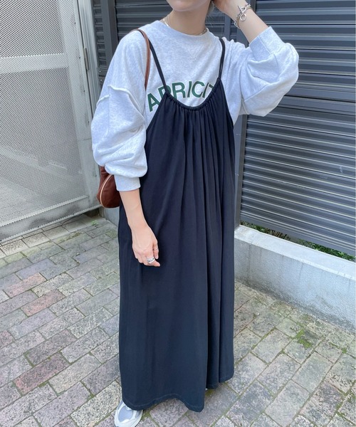 feepur ワンピース 「TALLサイズあり」フロントギャザーフレア