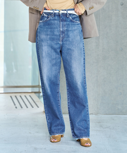 パンツ デニム ジーンズ 「KURO/クロ」別注 OPTIMA ワイドテーパードデニム レディース