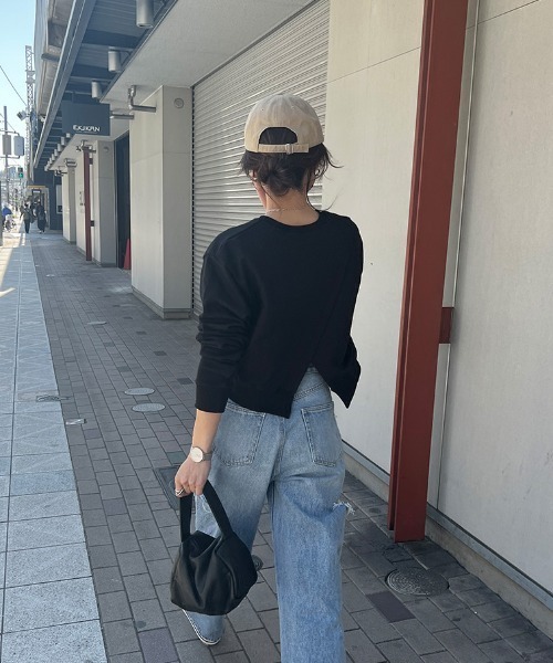 I-SOOK（アイスー） トレーナー スウェット バックデザインスウェット