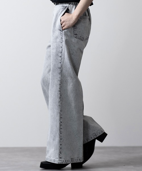 パンツ デニム ジーンズ 「CLEL」Vintage Design Flare Denim Pants 