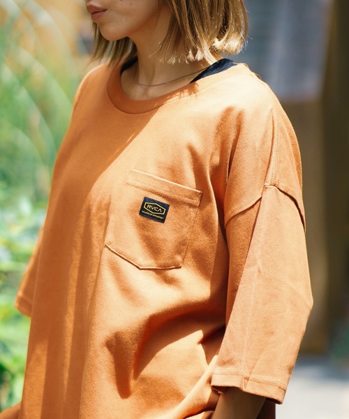 【関税込み】RVCA メンズ RUM POCKET TEE Ｔシャツ RVCA 正規品 ルーカ メンズ ヘビーウエイト 半袖 ポケット T