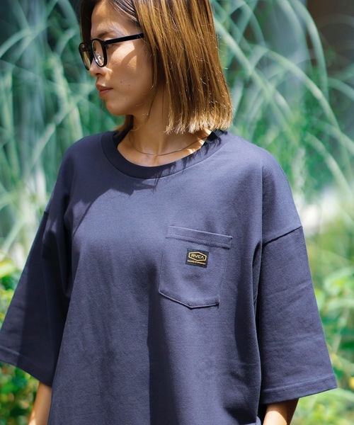 NEW Rvca 半袖Tシャツ 関税送料込み RVCA tシャツ メンズ AMERICANA LABEL POCKET TEE Tシャツ