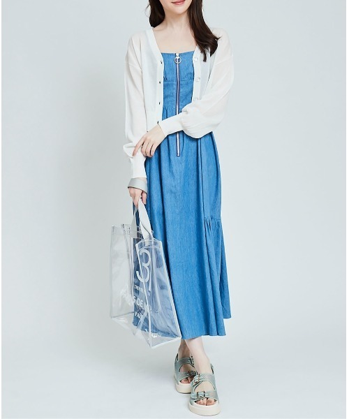 31 Sons de mode ワンピース フロントジップカットアウトキャミ