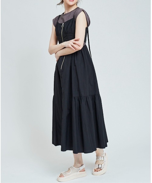 ☆SaturdayClub☆ カットアウトフロント マキシワンピース SLY ワンピース BELTED CUT OUT S/OP ベルテッド カット アウト