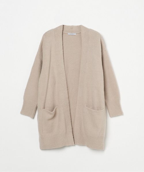 ニット セーター ORGANIC COTTON LONG CARDIGAN レディース