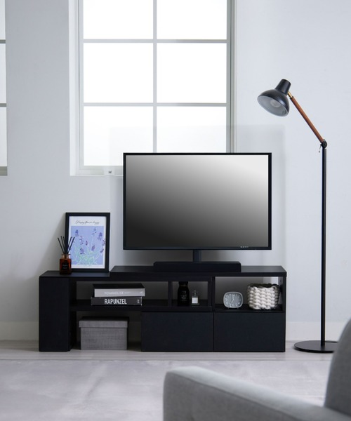 【時間限定】ピアノブラックテレビ台 引き出し付き テレビセット iellio 家具 伸縮できるテレビ台 : ZOZOTOWN Yahoo!店 - 通販 - Yahoo