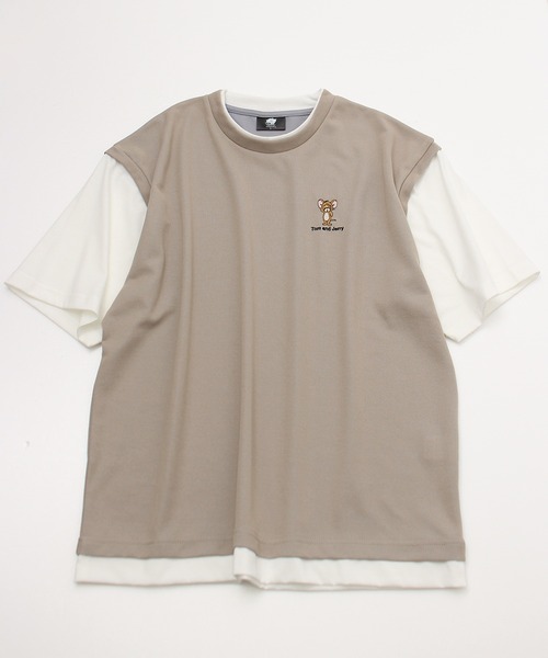 トム&ジュリー正規品　丁寧刺繍Tシャツ　ビンテージ番組限定品　トムジェリファン様 tシャツ Tom＆Jerry/トムとジェリー キャラクター ヴィンテージ