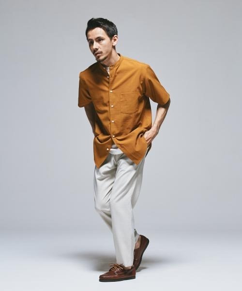 【URBAN RESEARCH DOORS】『UR TECH』バンドカラーシャツ URBAN RESEARCH DOORS シャツ 「一部WEB限定」「UR TECH DRYLUXE
